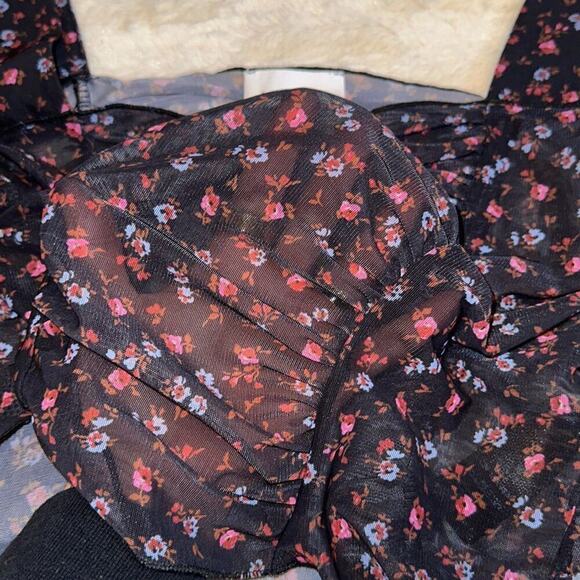 Topshop Layered Sweetheart Neckline Crop Top | Sz 6 - Picture 5 of 7